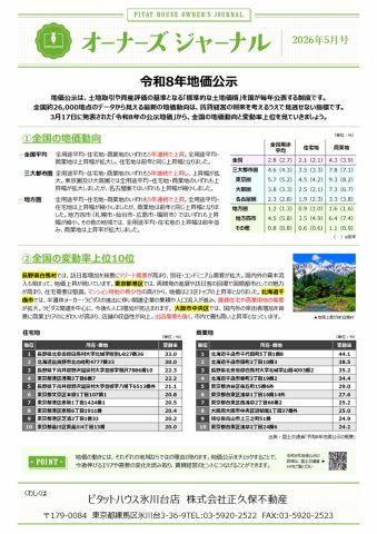 令和8年地価公示